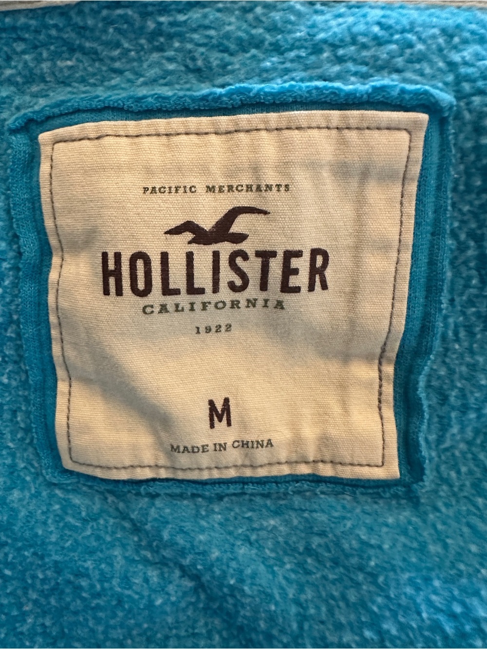 Hollister Women's Bright Turquoise Blue Full-Zip Hoodie - Size M - Picture 11 of 13